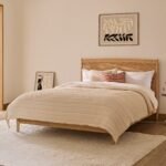 Ida King Size Wooden Bed - Whitewash Oak