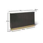 Outlet - Iliana Large Radiator Cover In Charcoal Grey - Image 5