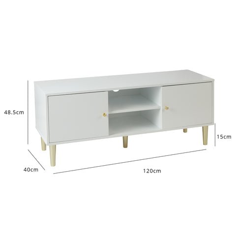 Outlet - Iliana TV Unit - White 1 iliana tv unit white