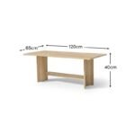 Imani Wooden Garden Coffee Table - Light Brush Acacia - Image 8