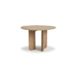 Imogen 120cm Chalked Mango Wood Round Dining Table Set  - 4 Seater - Marilyn Moss Green Dining Chairs - Chalked Mango Wood Legs - Image 6