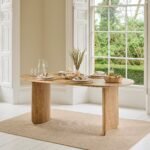 Imogen Chalked Mango Wood Rectangular Dining Table - 190cm