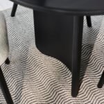 Imogen Jet Black Mango Wood Dining Table - 190cm - Image 7