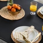 Imogen Jet Black Mango Wood Dining Table - 190cm - Image 5