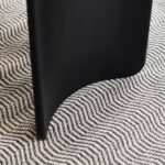 Imogen Jet Black Mango Wood Dining Table - 190cm - Image 8