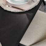 Imogen Jet Black Mango Wood Dining Table - 190cm - Image 6