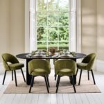 Imogen Jet Black Mango Wood Dining Table - 190cm - Image 3