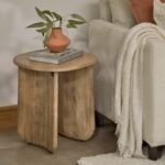 Outlet - Imogen Chalked Mango Wood Side Table