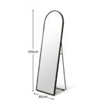 Ingham 145x45cm LED Arch Mirror - Black - Image 10