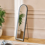 Ingham 145x45cm LED Arch Mirror - Black - Image 11