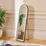 Ingham 145x45cm LED Arch Mirror - Black - Image 4