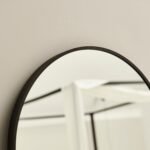 Ingham 170x50cm Full Length Arch Mirror - Black - Image 4
