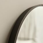 Ingham 170x50cm Full Length Arch Mirror - Black - Image 2