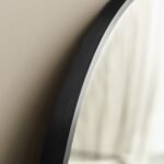 Ingham 180 x 90cm Metal Arch Floor Mirror - Black - Image 2
