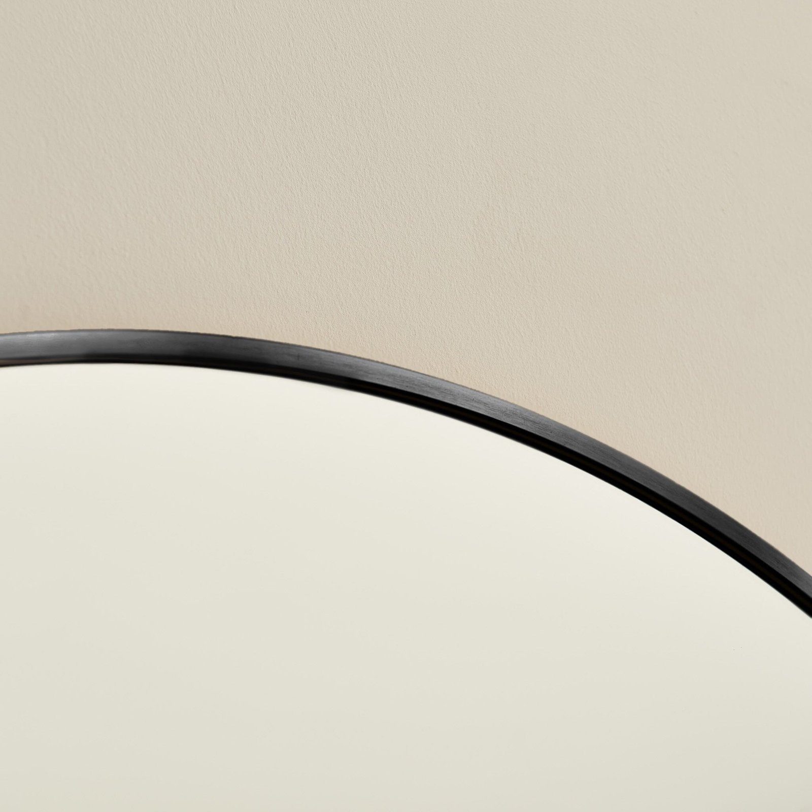 Ingham 180 x 90cm Metal Arch Floor Mirror - Black - Image 6