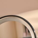 Ingham 65x45cm LED Arch Bathroom Mirror - Black - Image 5