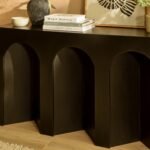 Ioni Jet Black Mango Wood Console Table - Image 5
