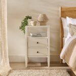 Ivy 2 Drawer Bedside Table - Ivory White - Image 9