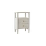 Ivy 2 Drawer Bedside Table - Ivory White - Image 10