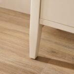 Ivy 2 Drawer Bedside Table - Ivory White - Image 7
