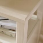 Ivy 2 Drawer Bedside Table - Ivory White - Image 5