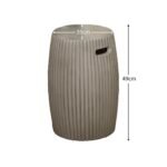 Jabari Small Dark Grey Side Table - Image 6