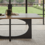 Jade Mango Wood Dining Table - Rectangular - Black Legs - Image 5