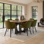 Jade Mango Wood Dining Table - Rectangular - Black Legs - Image 2