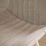 Amelia Whitewash Extending Dining Table Set - 6 Seater - Bella Soft Beige Dining Chairs - Whitewash Legs - Image 8