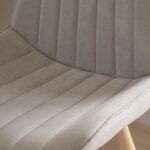 Amelia Whitewash Dining Table Set - 6 Seater - Bella Cloud Grey Dining Chairs - Whitewash Legs - Image 7