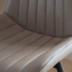 Bella Almond Brown Dining Chair - Set of 2 - Black Oak Legs - Image 4