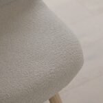 Ellis Light Beige Boucle Dining Chairs - Set of 2 - Whitewash Oak Legs - Image 7