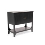Jade 2 Door Small Sideboard - Black - Image 8