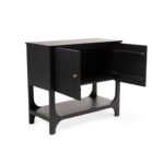 Jade 2 Door Small Sideboard - Black - Image 7