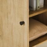 Jade 2 Door Tall Cabinet - Chalked Mango Wood - Image 8