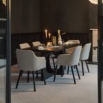 Outlet - Freya Armchairs - Set Of 2 - Fossil with Black Oak Legs - Image 3