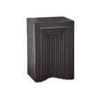 Outlet - Karasi Black Concrete Side Table - Image 9