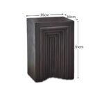 Karasi Black Concrete Side Table - Image 10