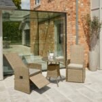 Outlet - Kemble/Marston Garden Reclining Chair with Cushion - Natural Brown - Image 2