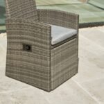 Outlet - Kemble/Marston Garden Reclining Chair with Cushion - Grey - Image 8