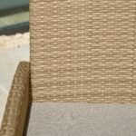 Outlet - Kemble/Marston Garden Reclining Chair with Cushion - Natural Brown - Image 8