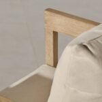 Shiro 6 Seater Wooden Garden Dining Set with 4 Imani Chairs & Charlotte Bench - Whitewash - Image 9