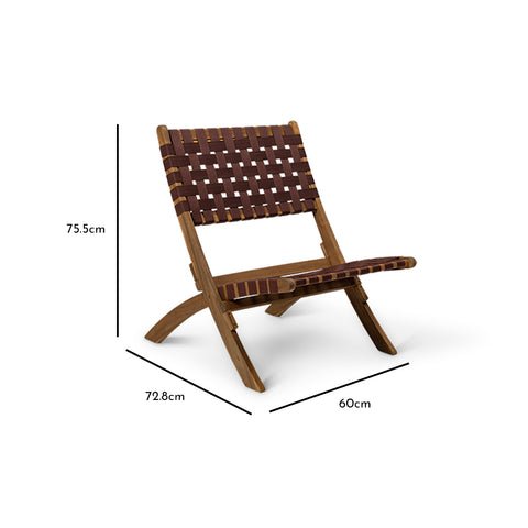 Outlet - Kai Folding Beach Chair Brown PCK2 1 Kai Brown Beach Chair