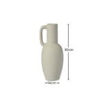 Kalera 30cm Terracotta Jug - White - Image 6