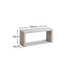 Kamiko Bench - Chalk White Boucle - Image 6