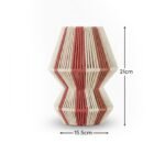 Kateli Paprika Stripe Small Table Lamp - 21cm - Image 8