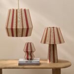 Kateli Paprika Stripe Small Table Lamp - 21cm - Image 6