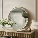Kimbridge 90cm LED Round Bathroom Mirror - Gold
