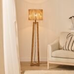 Outlet - Konduru 150cm Floor Lamp Base - Natural Mango Wood