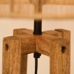 Konduru 146cm Floor Lamp Base - Natural Mango Wood with Konduru 40cm String Shade - Natural - Image 7